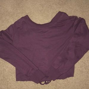 long sleeve sweatshirt hood less